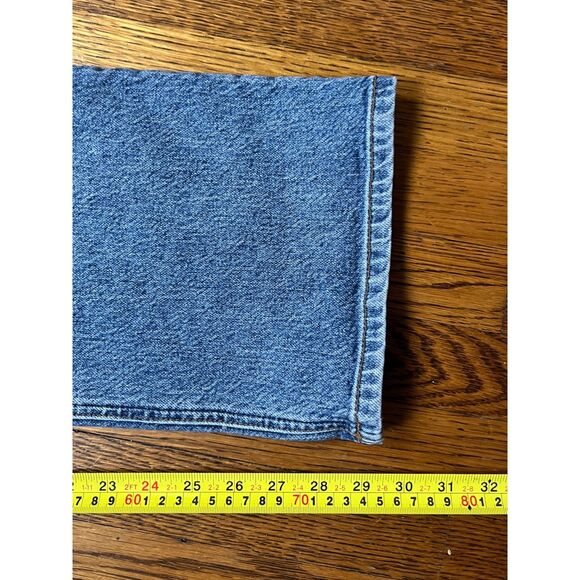 REFORMATION Blue Liza High Rise Straight Leg Denim Jeans  Women's Plus Size 38 - Picture 10 of 10